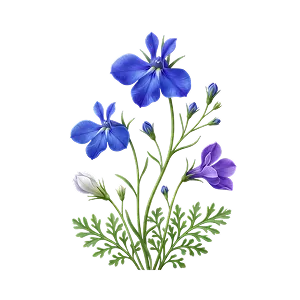 Лобелия гүлдері