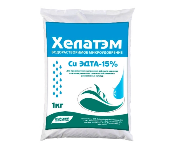 Хелатэм ЭДТА Cu 15% - Хелат Меди
