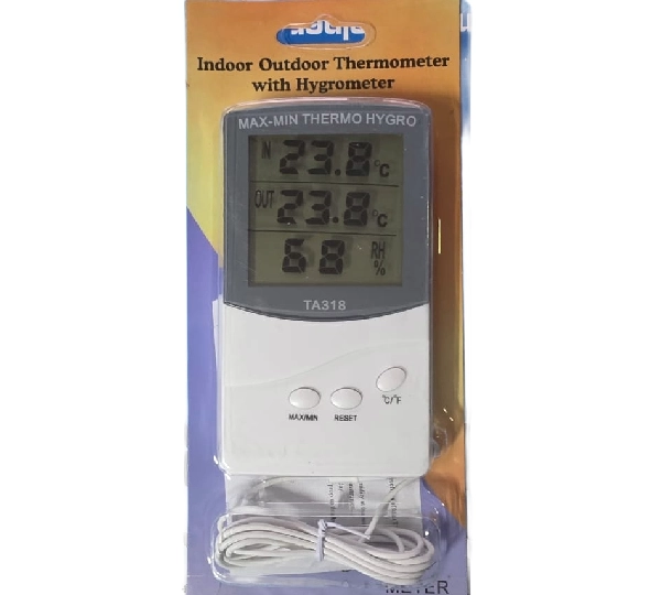 Термогигрометр Indoor Outdoor модель TA318 - Thermometer with hygrometer - Фото №1