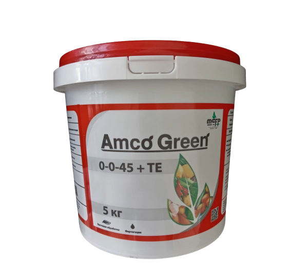 Водорастворимое удобрение Амко Грин 0-0-45+МЭ - Amco Green 0-0-45+TE - Фото №1